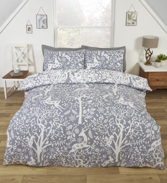 Grey Tatton Duvet Set