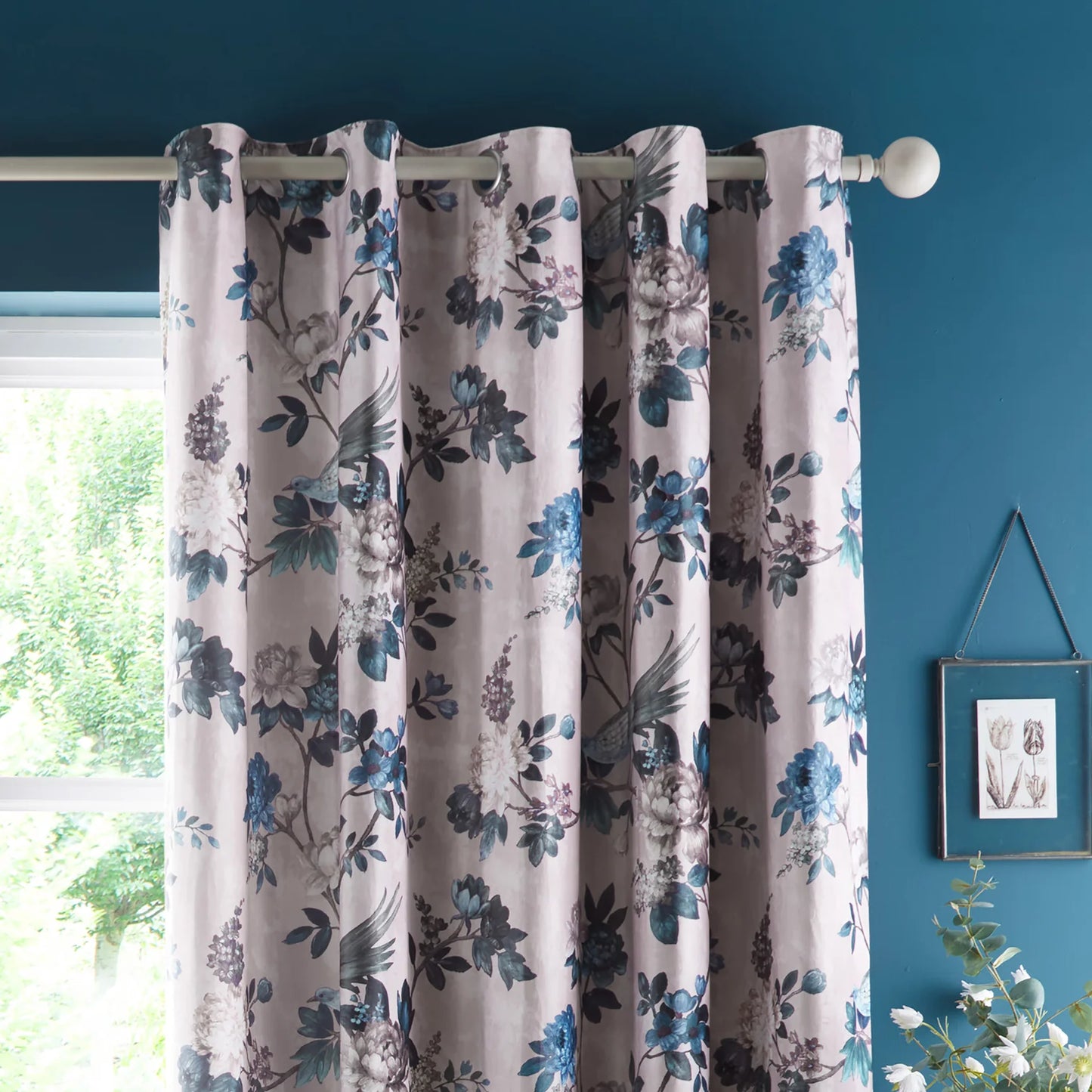 Windsford Eyelet Curtains by Appletree Heritage in Teal