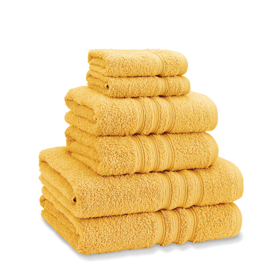 Zero Twist 6 Piece Towel Bale Set in Ochre by Catherine Lansfield