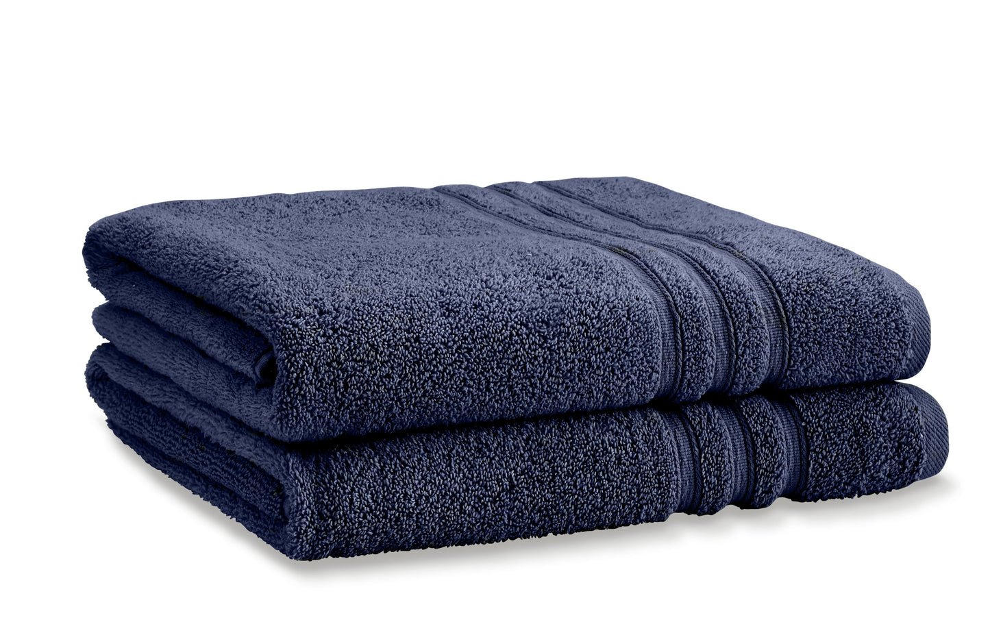 Zero Twist Bath Sheet Pair in Navy by Catherine Lansfield