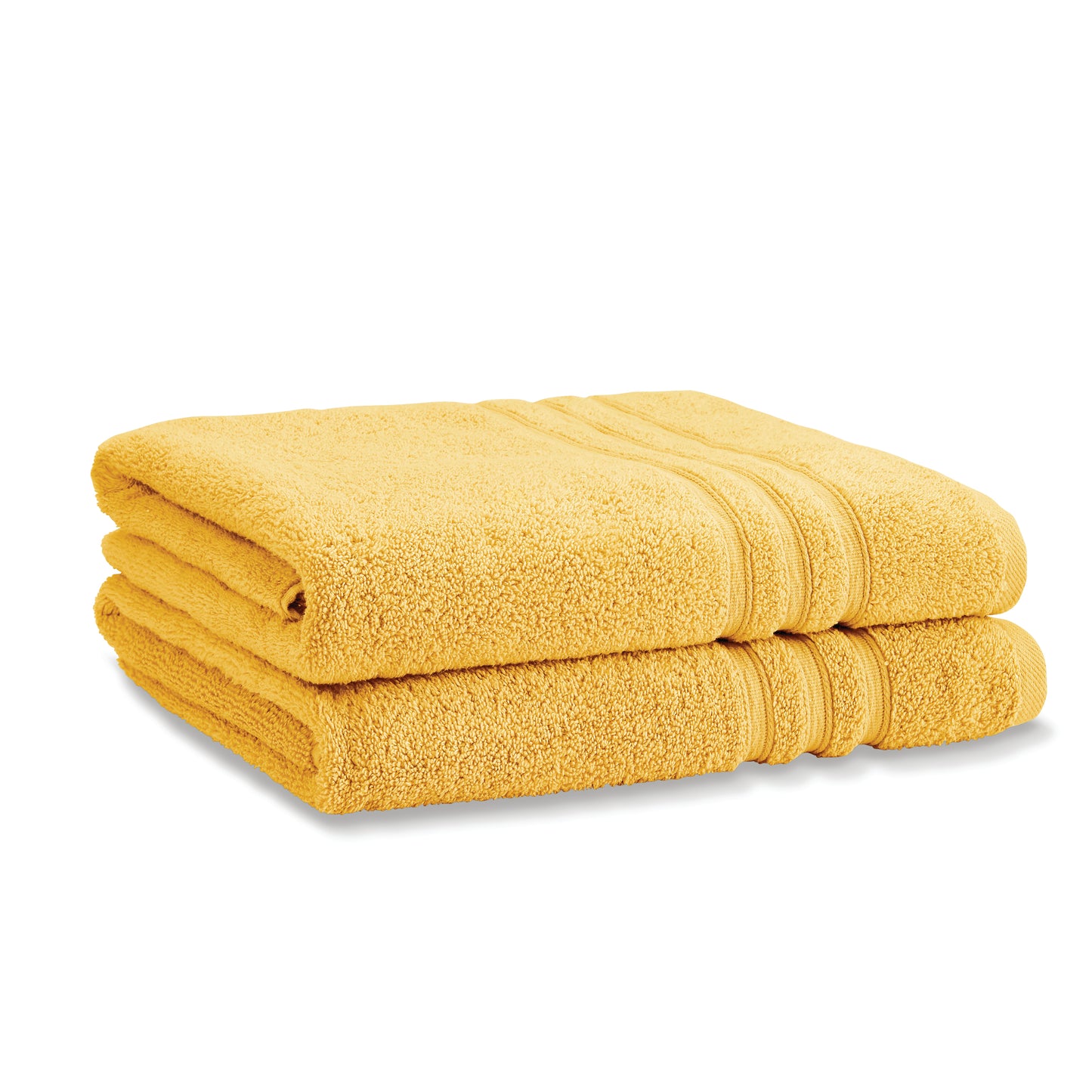 Zero Twist Bath Sheet Pair in Ochre by Catherine Lansfield