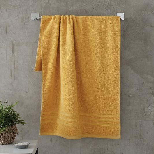 Zero Twist Bath Sheet Pair in Ochre by Catherine Lansfield