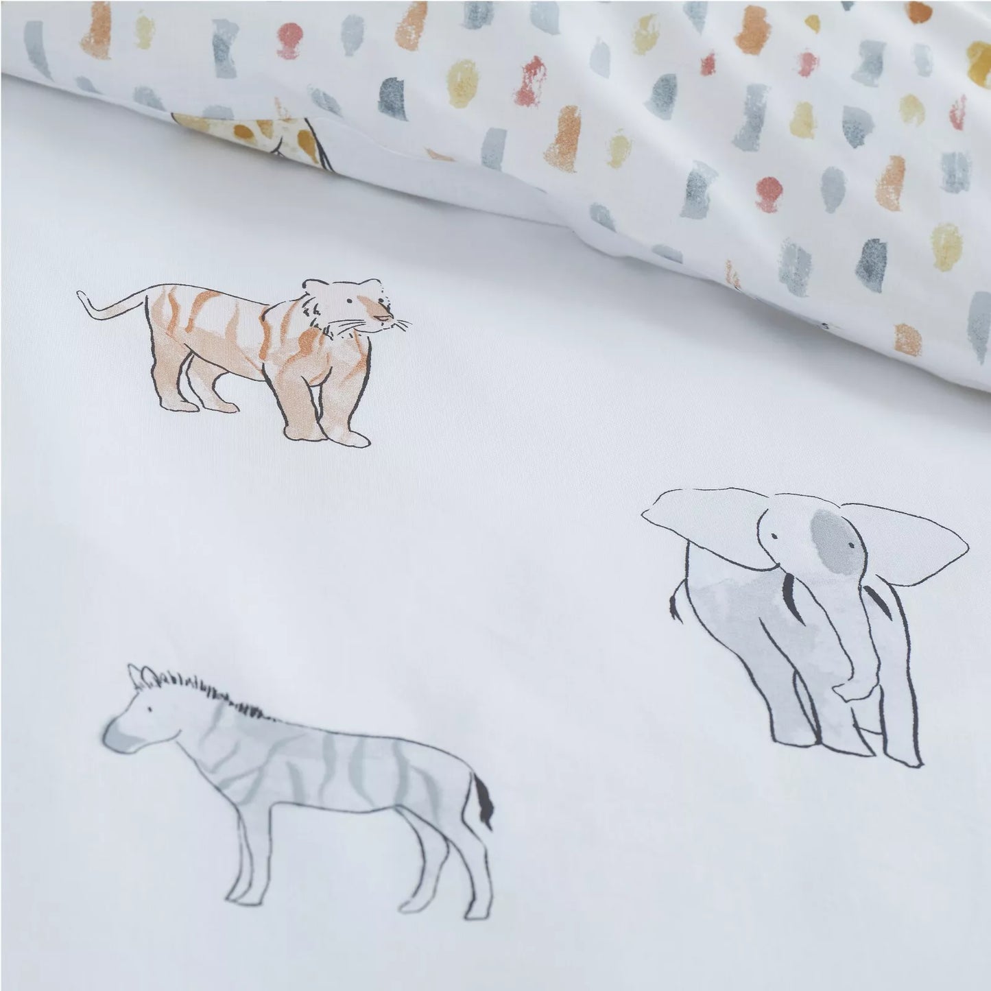 Zoo Animals Reversible Duvet Cover Set by Bianca Kids