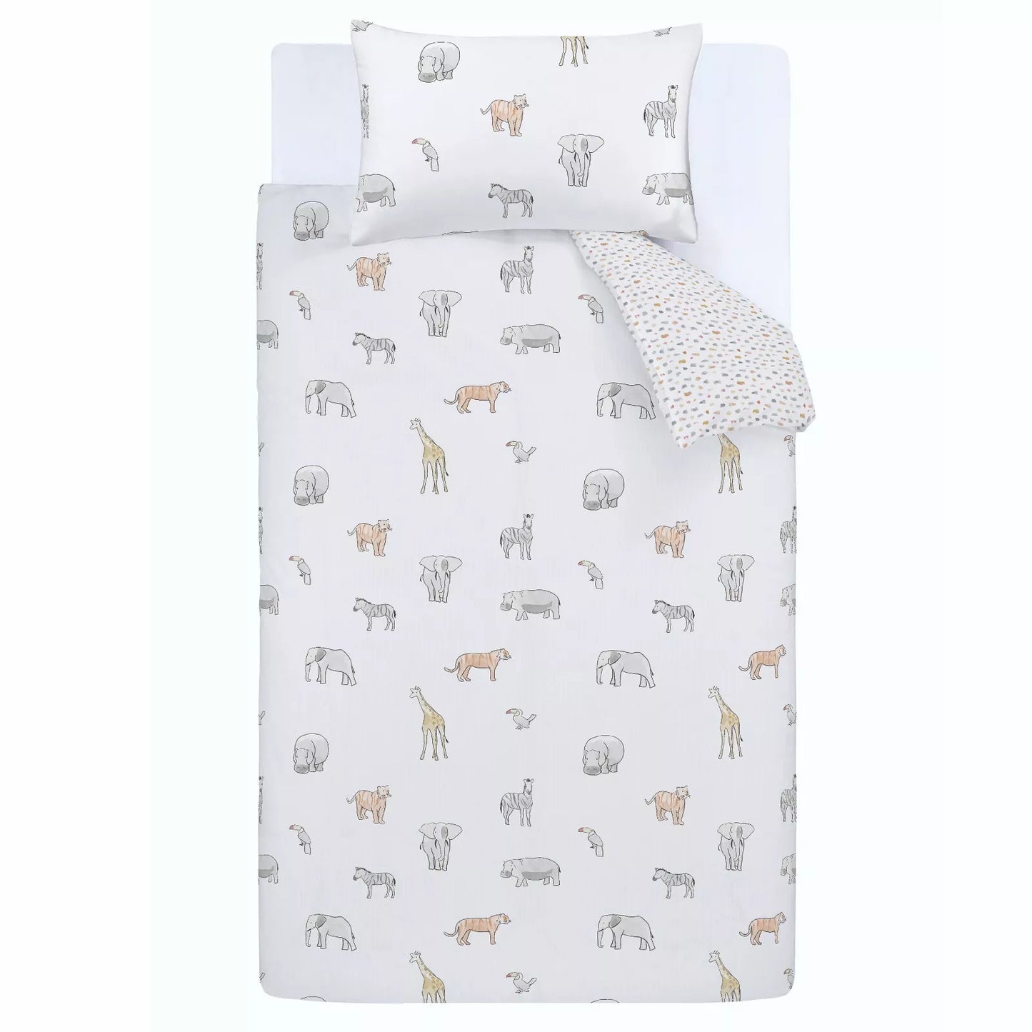 Zoo Animals Reversible Duvet Cover Set by Bianca Kids