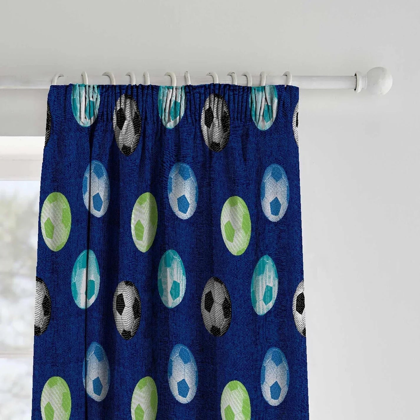 Football Tape Top Curtains by Catherine Lansfield Kids