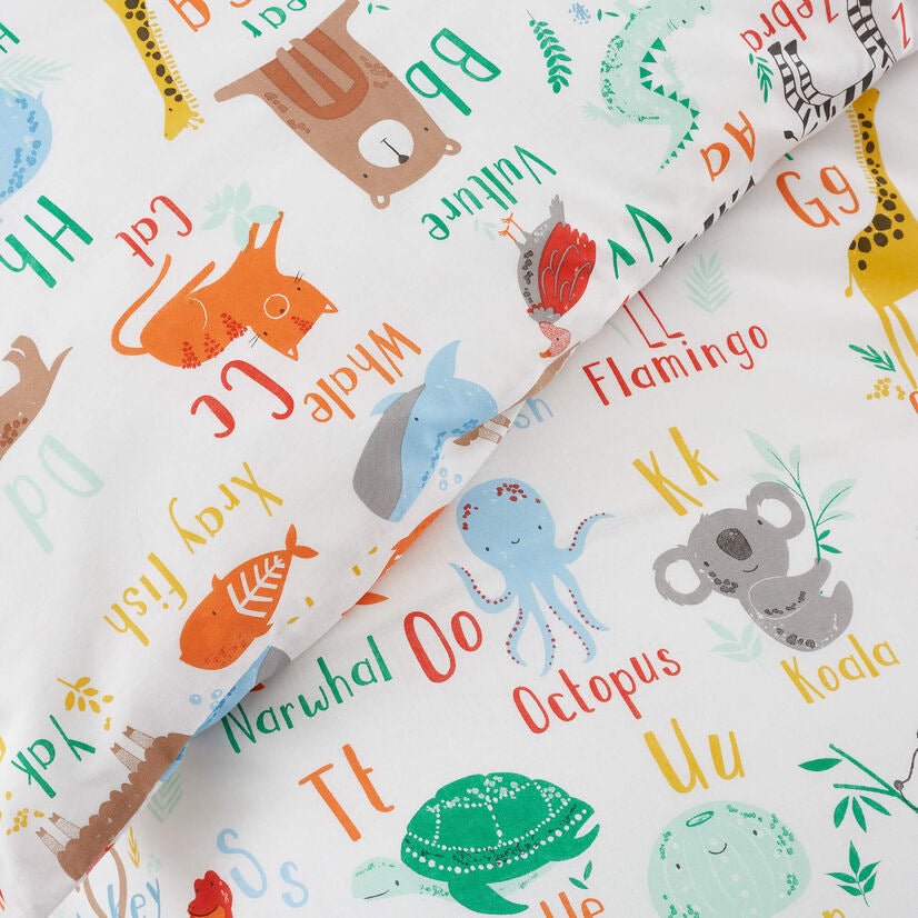 Animal Alphabet Duvet Cover Set