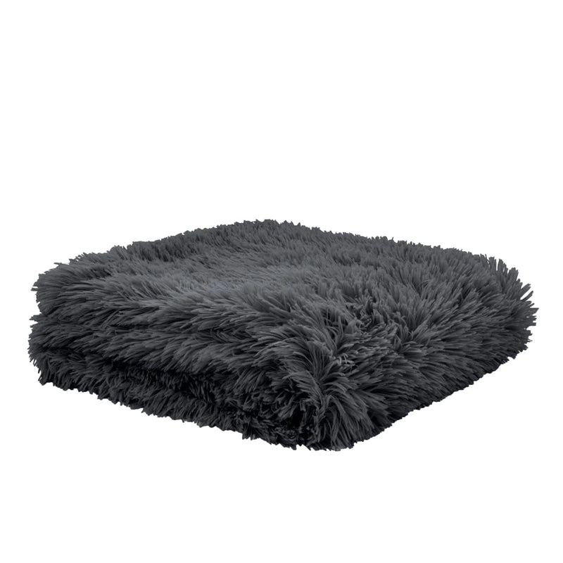 Cuddly Deep Pile Throw Charcoal