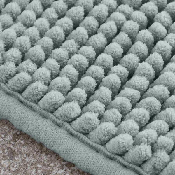 Bobble Textured Bath Mat Sage Green