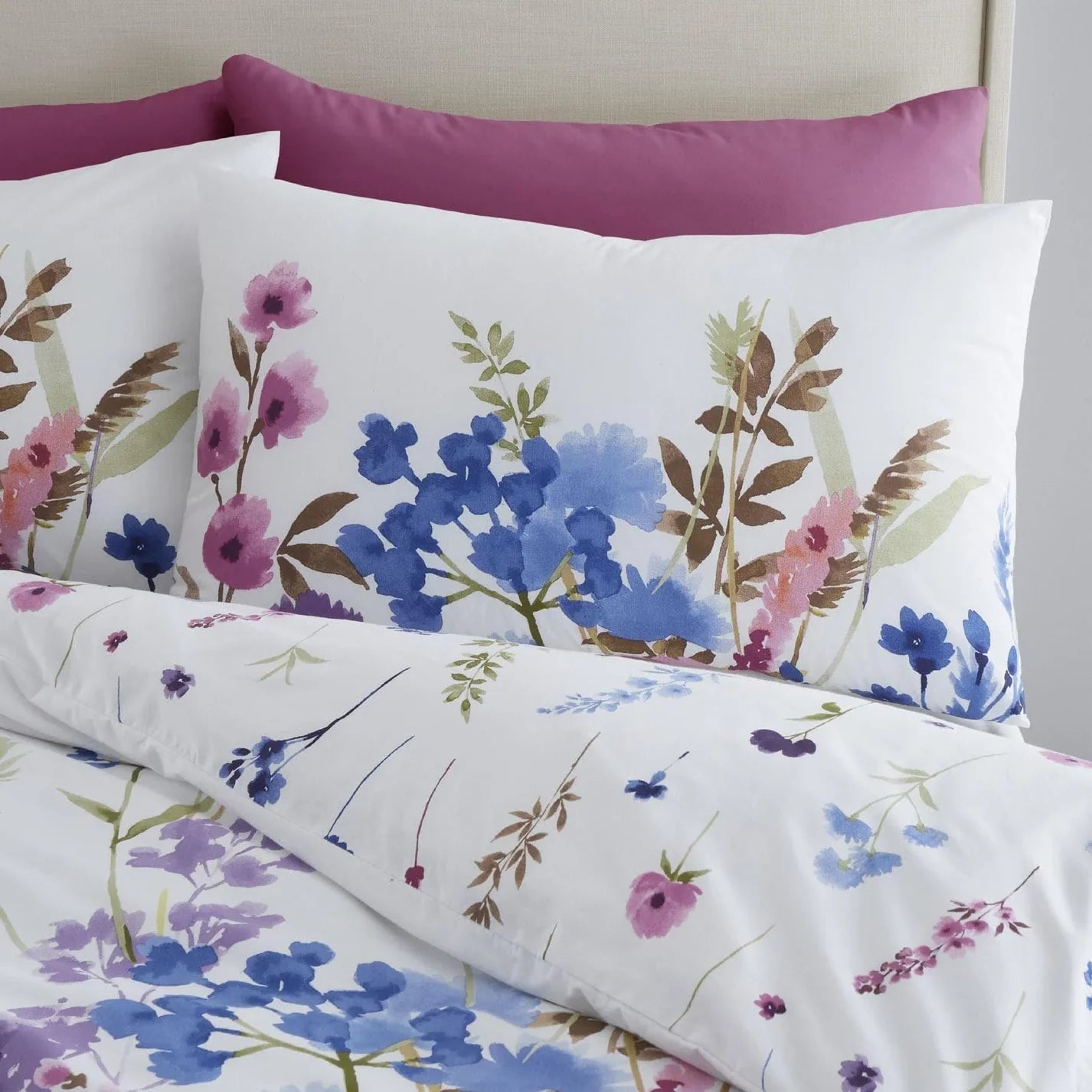 Countryside Floral Reversible Duvet Cover Set by Catherine Lansfield