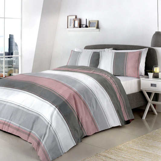 Betley Blush - Easy Care Duvet Cover Set - By Fusion