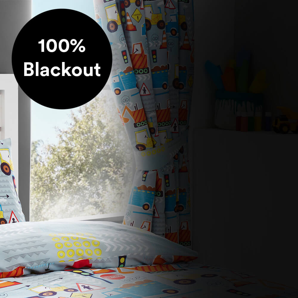 Big Diggers Thermal Blackout Curtains