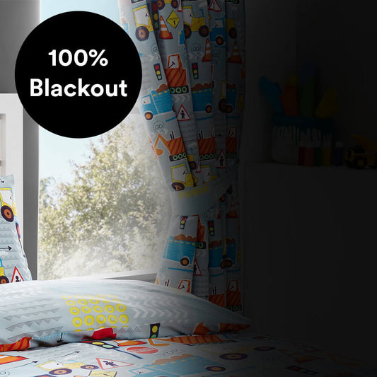 Big Diggers Thermal Blackout Curtains