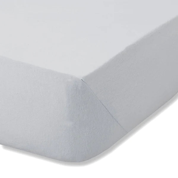 Brushed Cotton Fitted Sheet Grey