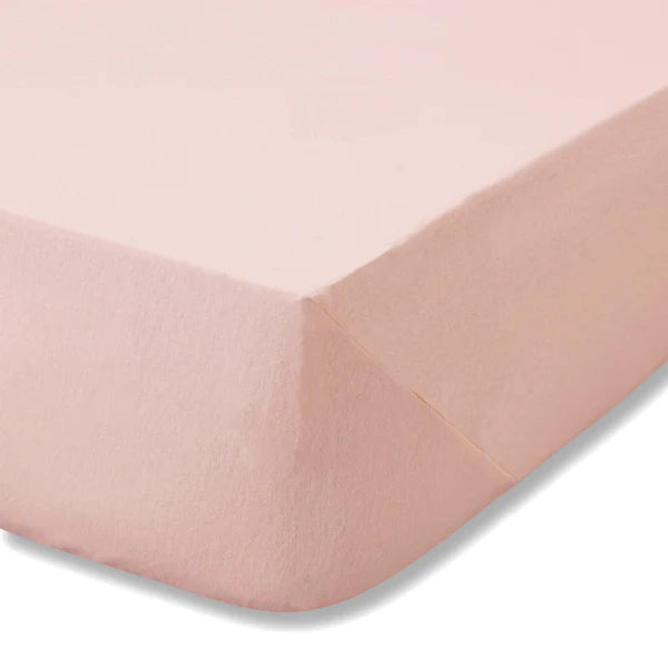 Brushed Cotton Fitted Sheet Pink