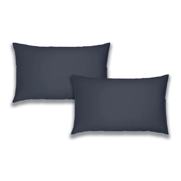 Brushed Cotton Pillowcase Pair Navy