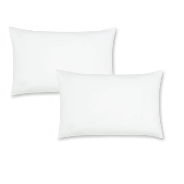 Brushed Cotton Pillowcase Pair White