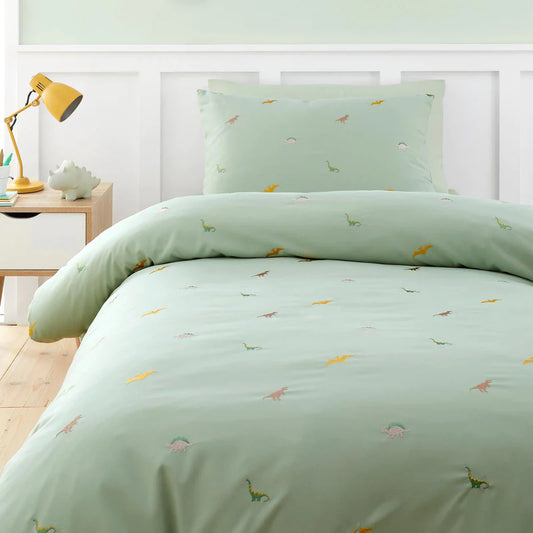 Embroidered Dinosaur Duvet Cover Set by Catherine Lansfield