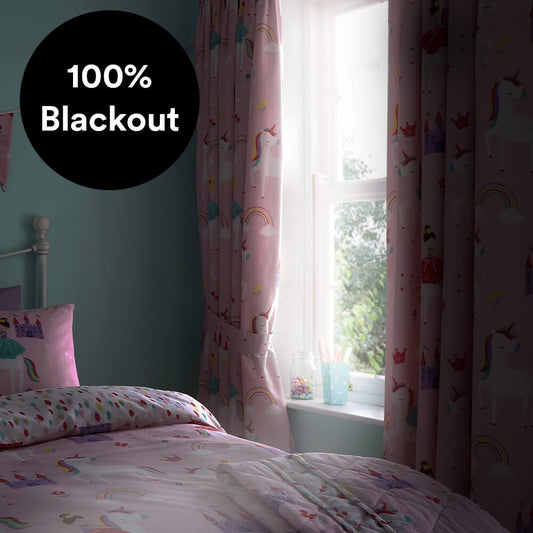 Castle Unicorn Thermal Blackout Curtains