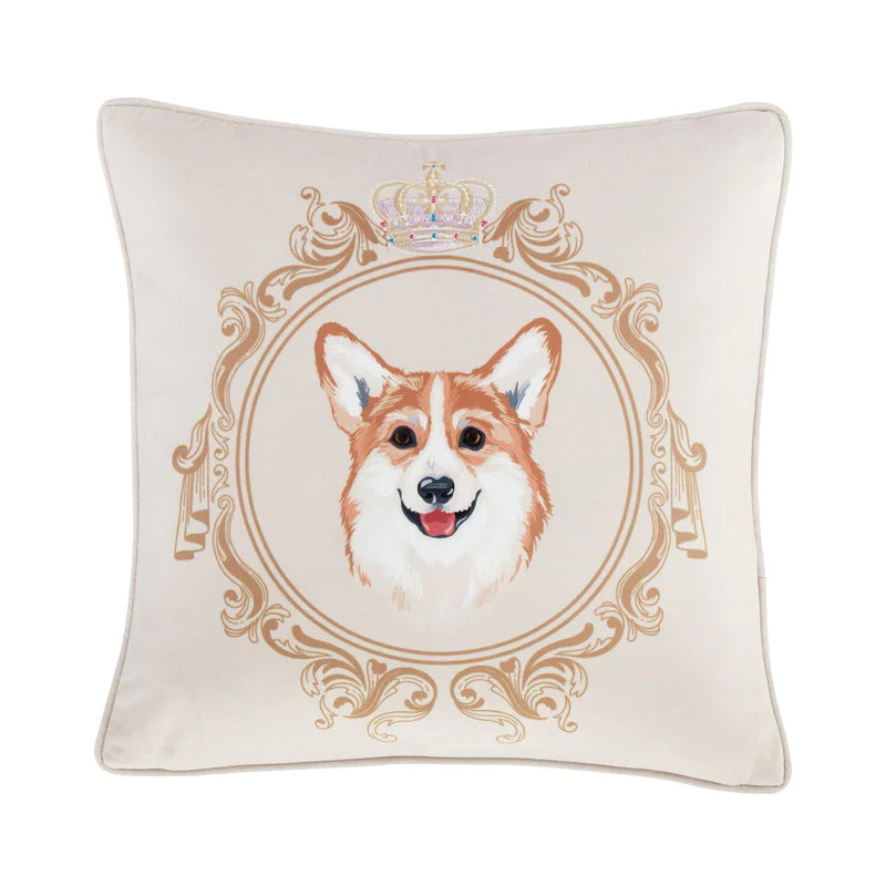 Mr Newton Corgi Filled Cushion - Bridgerton By Catherine Lansfield