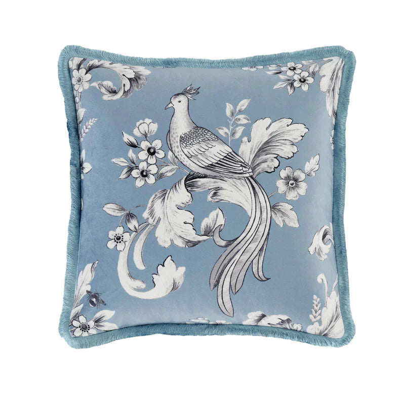 Regal Floral Filled Cushion - Bridgerton By Catherine Lansfield