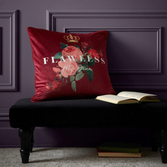 Flawless Floral Filled Cushion - Bridgerton By Catherine Lansfield