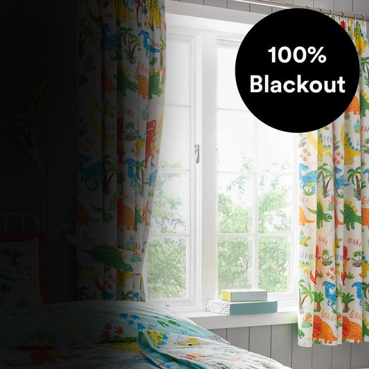Dinky Dinosaur Thermal Blackout Curtains