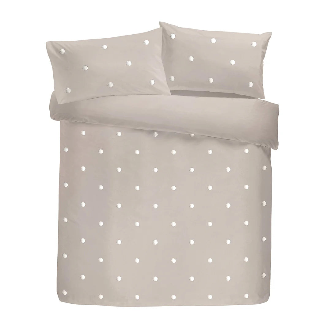 Dot Garden - 100% Cotton Duvet Cover Set in Linen - by Appletree Boutique