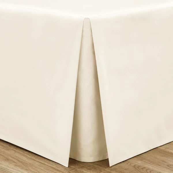 Easy Iron Percale Base Valance Sheet Cream