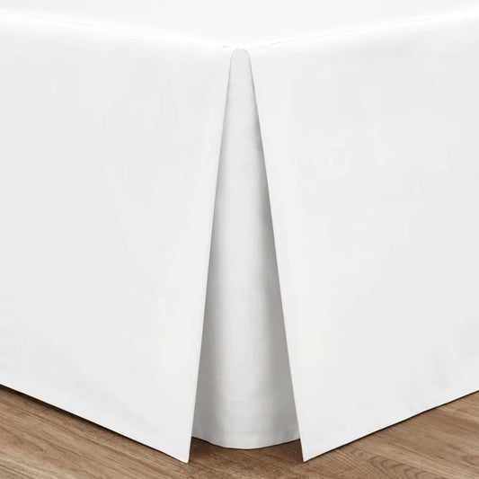 Easy Iron Percale Base Valance Sheet White