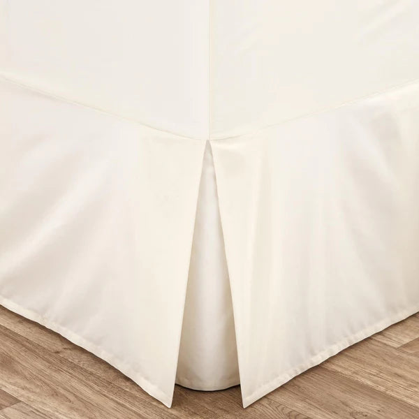 Easy Iron Percale Fitted Valance Sheet Cream