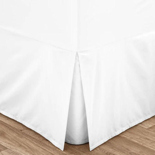 Easy Iron Percale Fitted Valance Sheet White