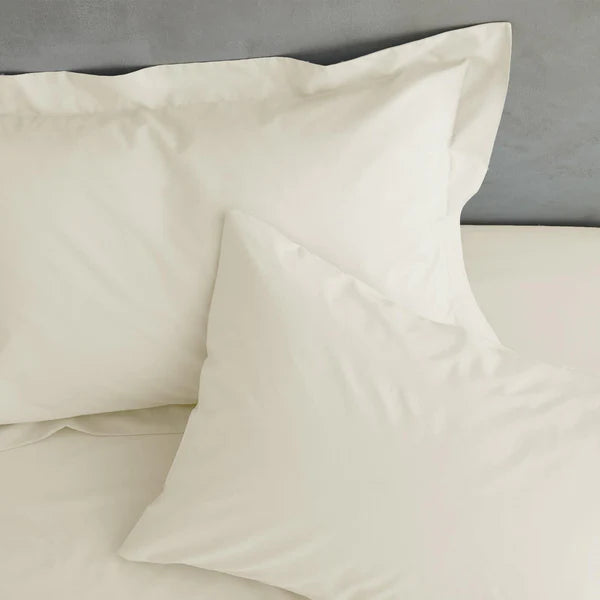 Easy Iron Percale Pillowcase Pair Cream