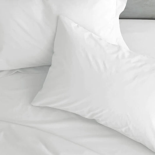 Easy Iron Percale Pillowcase Pair White