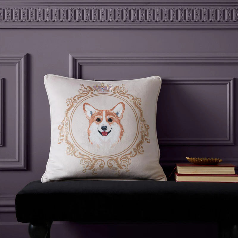 Mr Newton Corgi Filled Cushion - Bridgerton By Catherine Lansfield