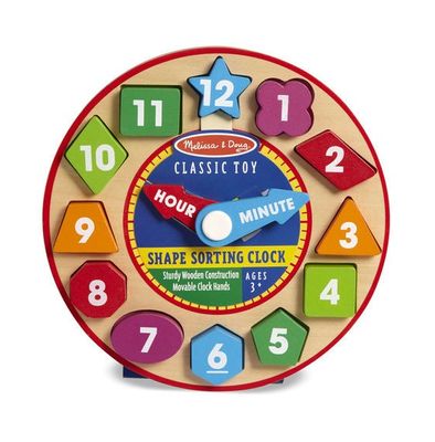 Shape Sorting Clock by Melissa and Doug