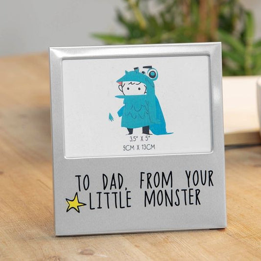 To Dad, From Your Little Monster Photo Frame