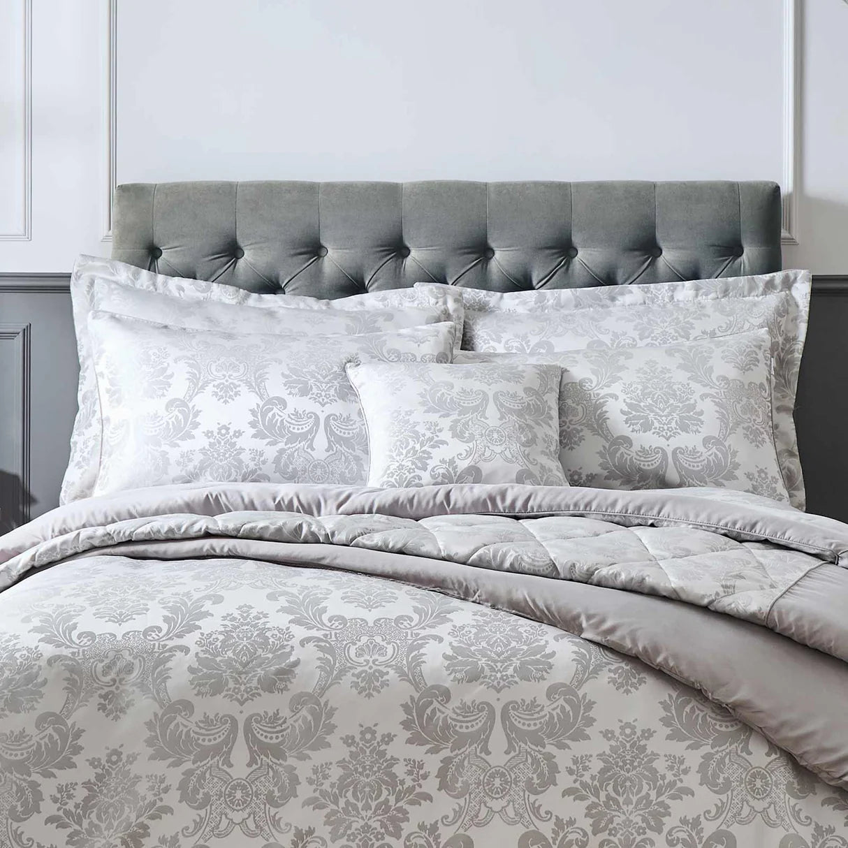 Damask Jacquard Pillowsham Pair by Catherine Lansfield