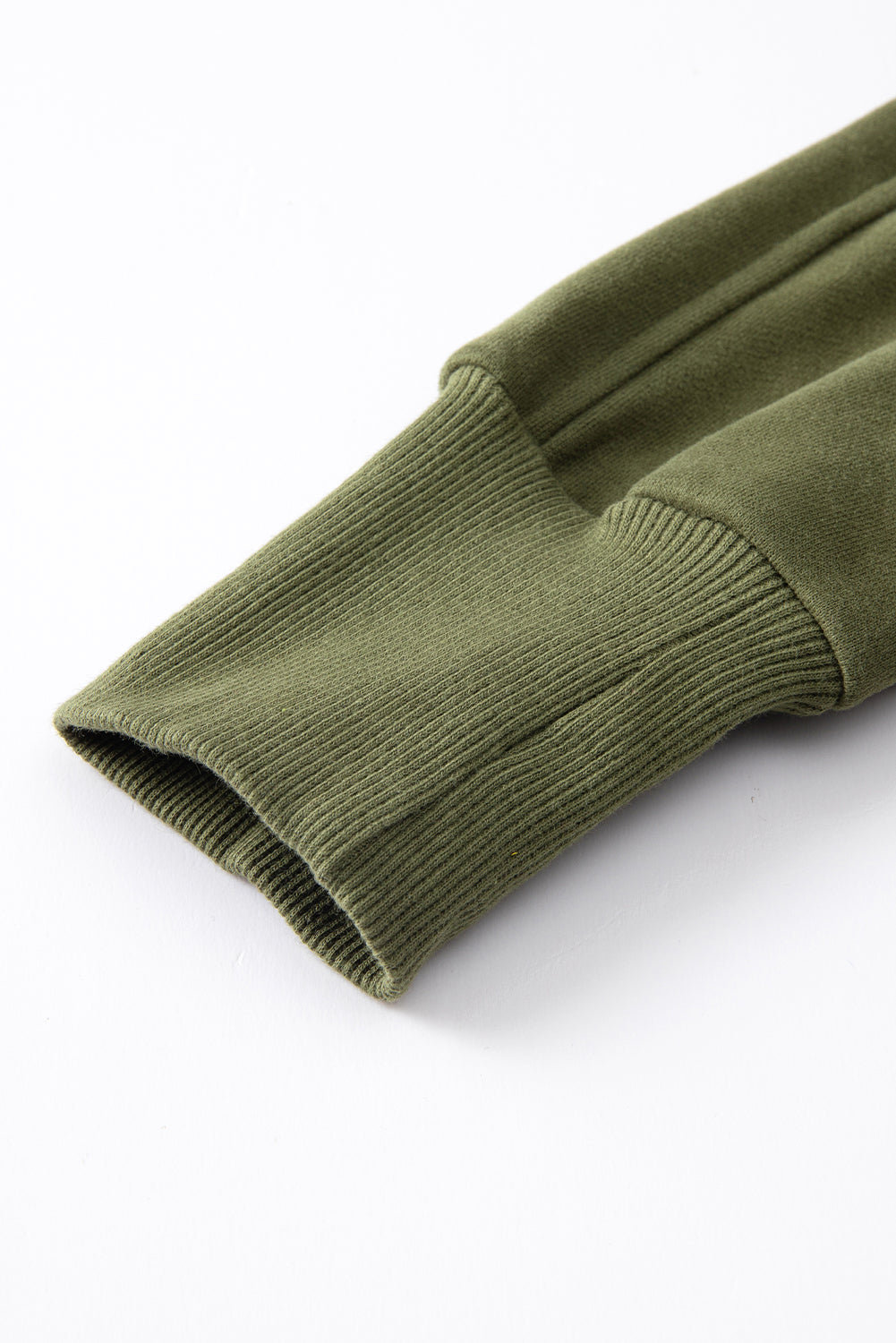 Zip Up Stand Collar Ribbed Thumbhole Sleeve Sweatshirt - 12 Colours Available