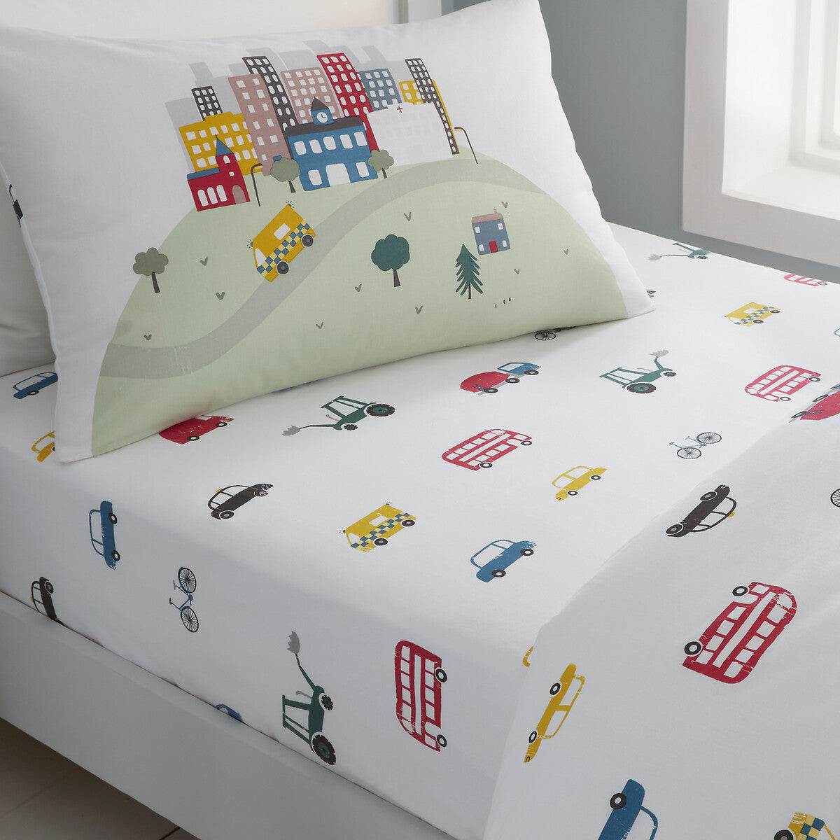 Transport Kids Fitted Sheet by Bianca Kids