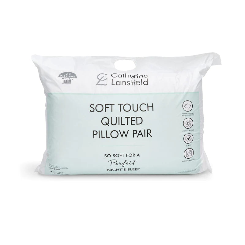 Soft Touch Quilted Pillow Pair