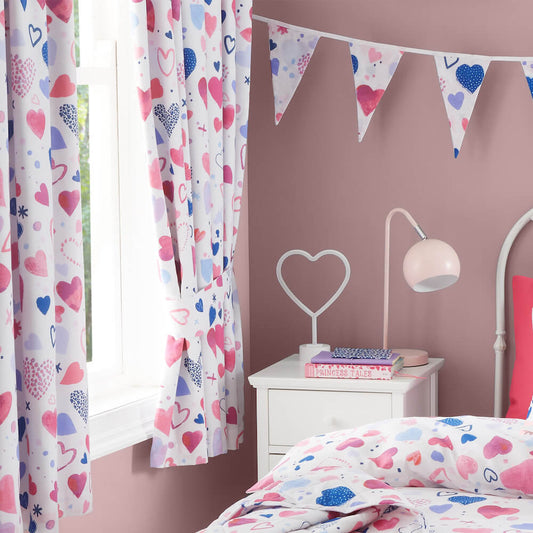 Hearts Thermal Blackout Curtains