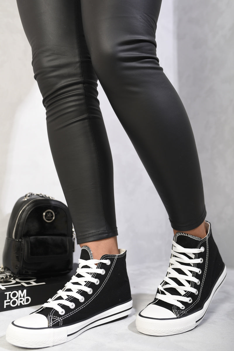 High Top Lace Up Trainers