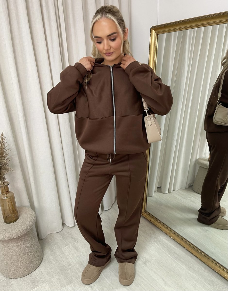 Zip Bomber Jacket and Trouser Co-ord Set