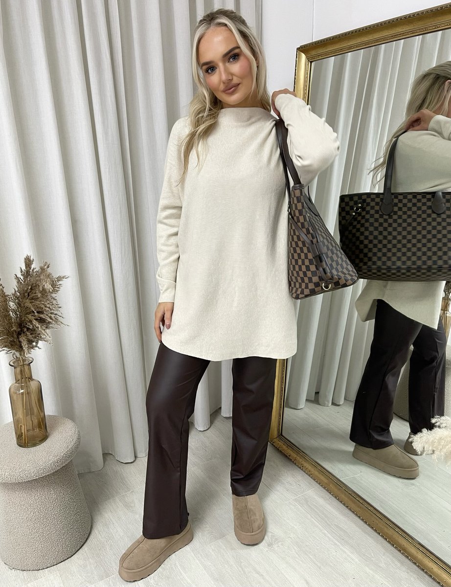 Loose Long Sleeve Knitted Jumper