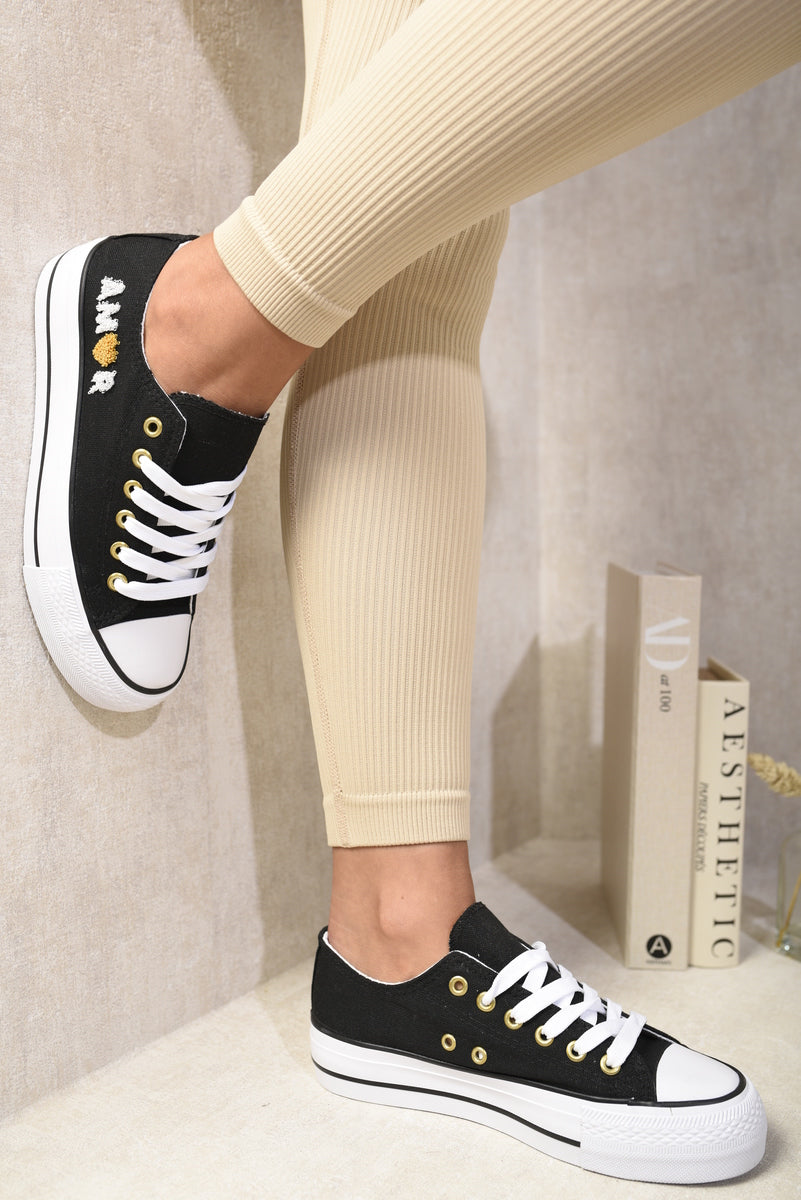 Lace Up Amor Side Detail Chunky Trainers