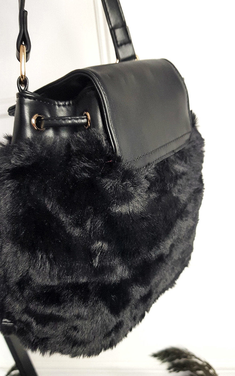 Faux Fur Shoulder Bag