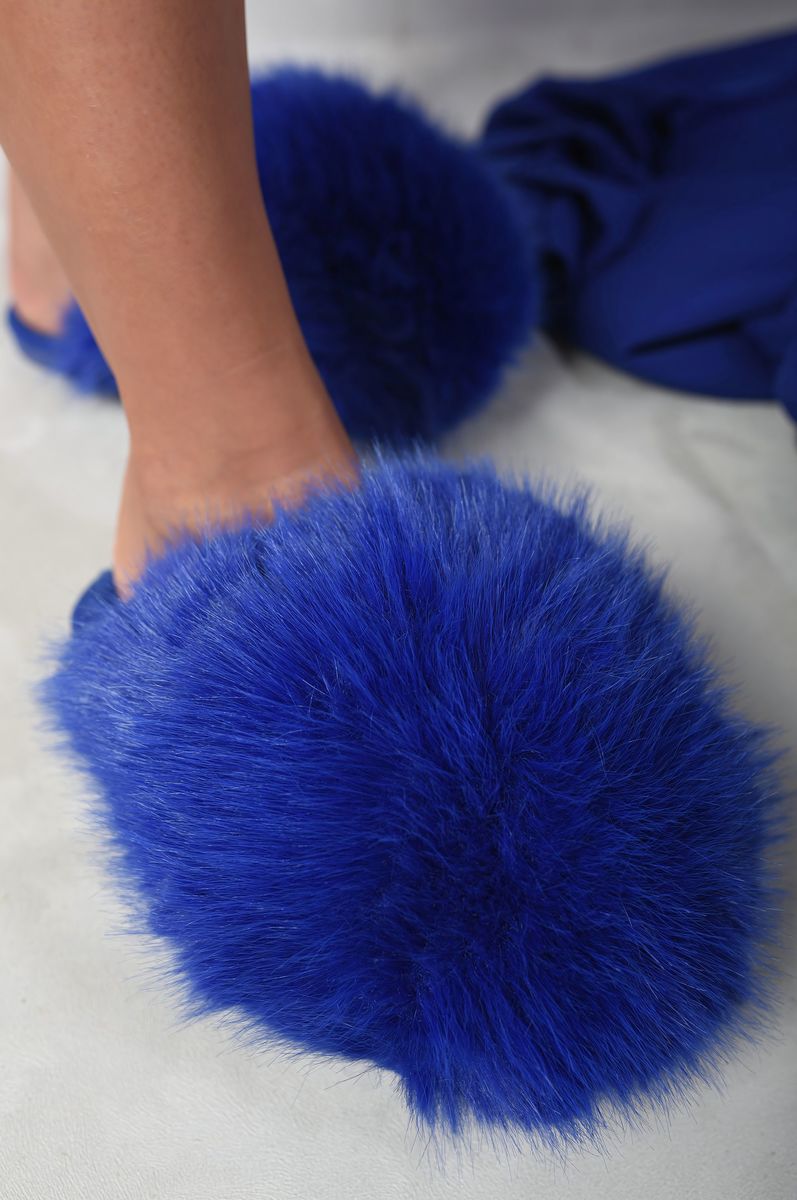 Fluffy Faux Fur Slippers - Limited Sizes/Stock