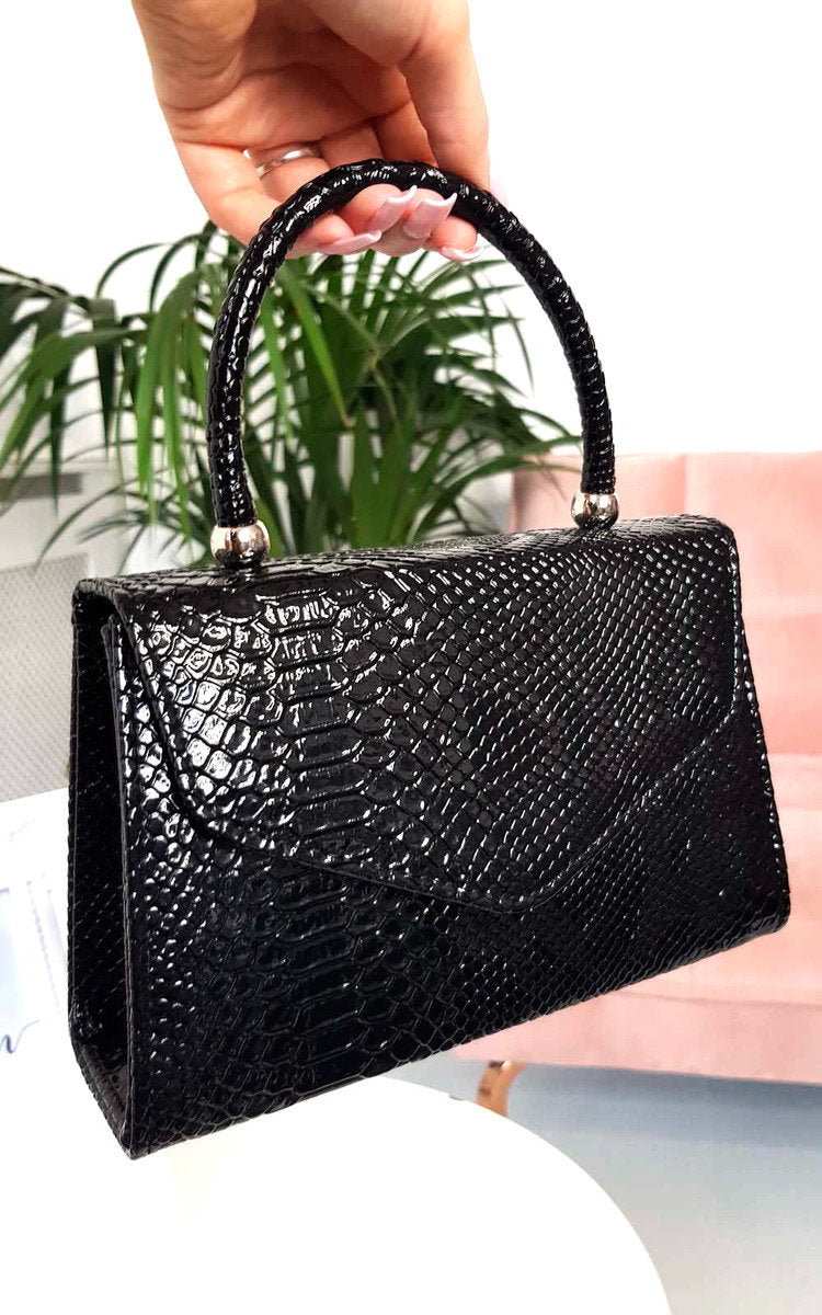 Croc Print Handbag