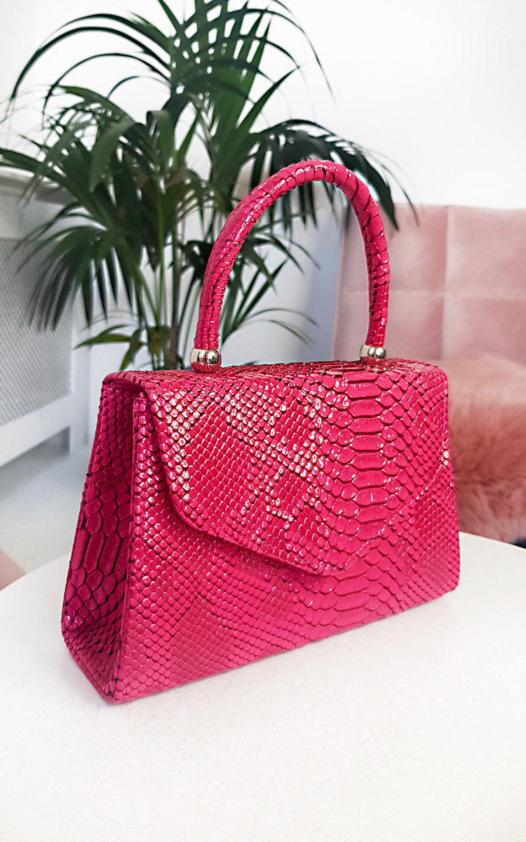 Croc Print Handbag