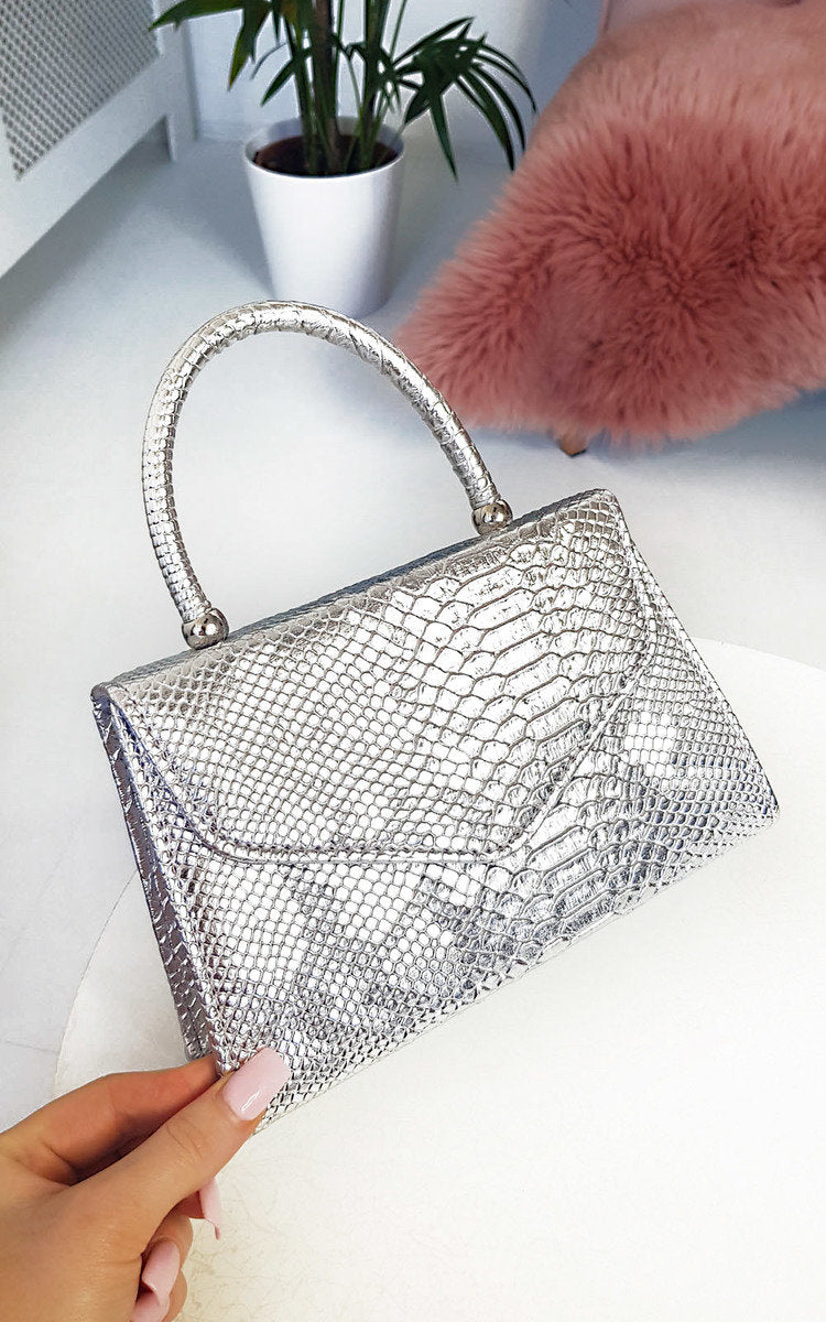 Croc Print Handbag